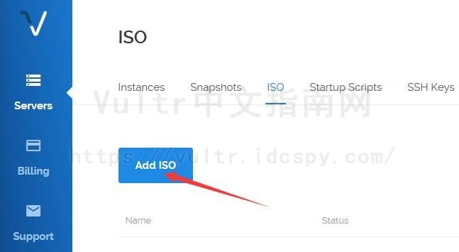 点击ADD ISO上传