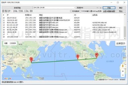 Vultr路由追踪测试