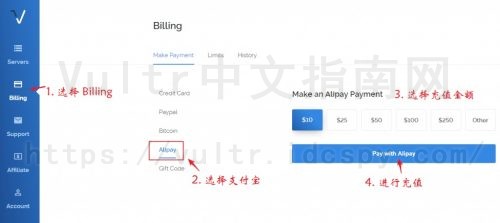 Vultr支付宝