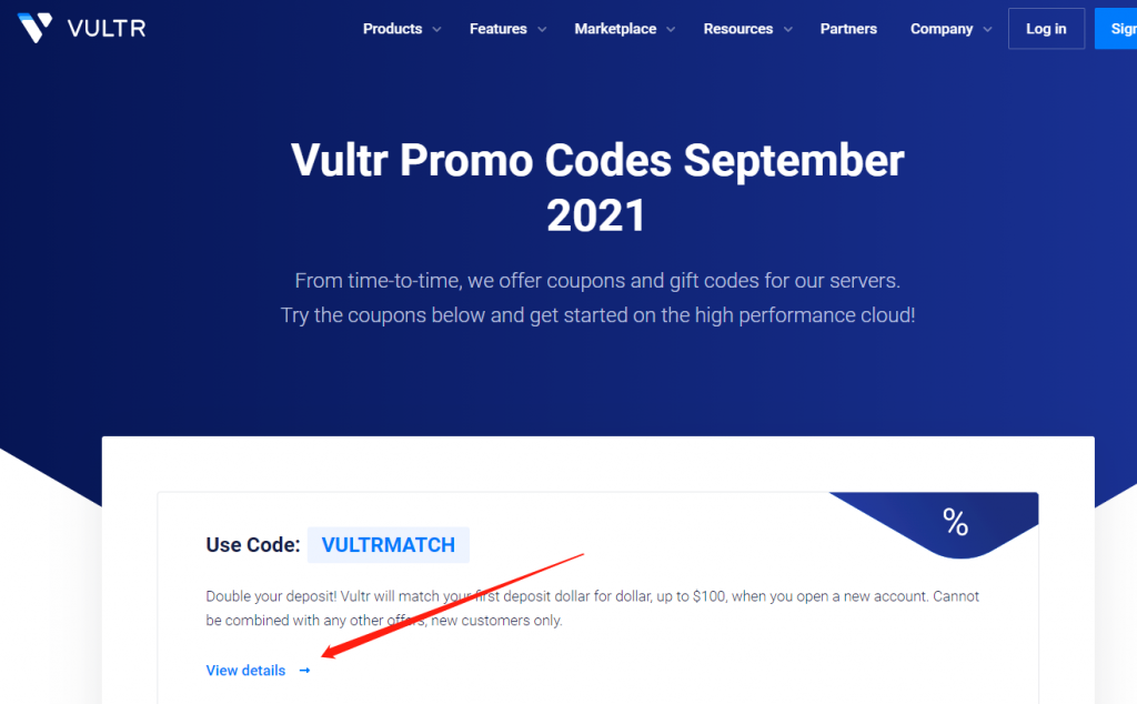 Vultr新用户注册优惠码使用教程