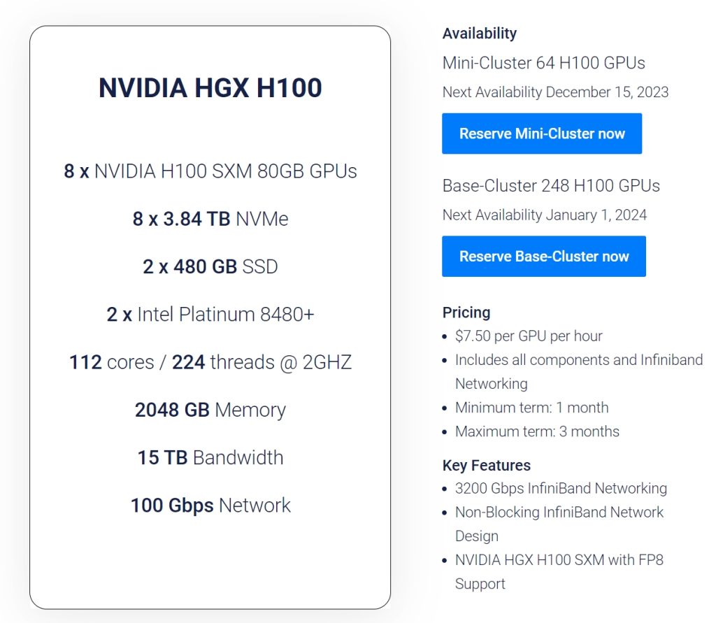 NVIDIA HGX H100