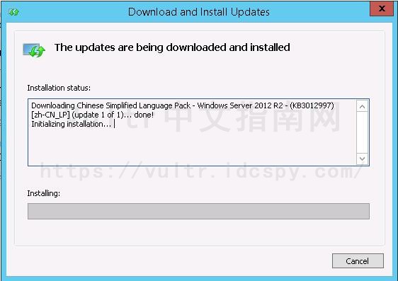 如何将Vultr服务器Windows英文系统修改为中文界面？