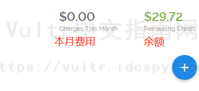 Vultr查看账户余额