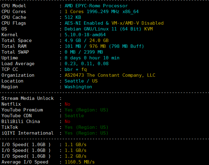 Vultr西雅图VPS